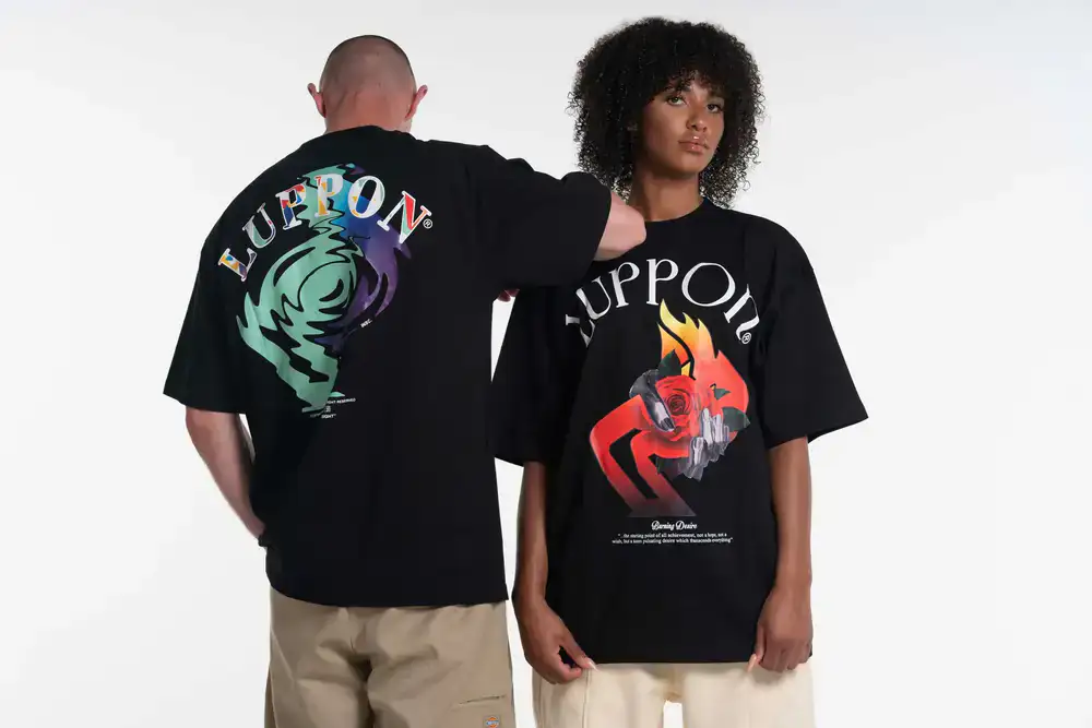 Graphic printed heavy tee