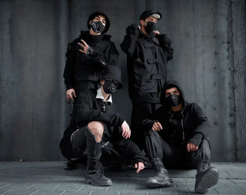 Model wearing the latest gaming streetwear collection